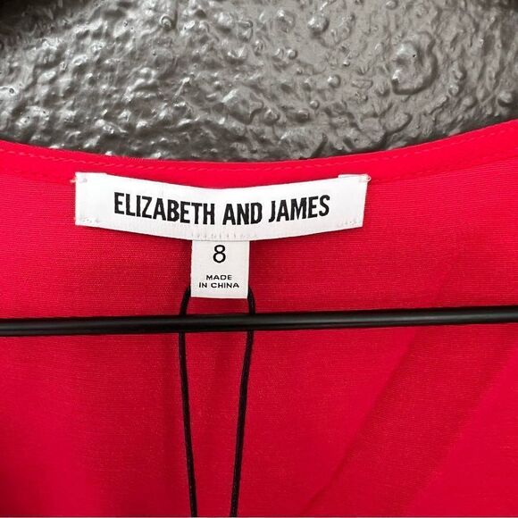 NWT Revolve x  Elizabeth and James Moss Mini Dress in Bright Red | Size 8 - Picture 7 of 12